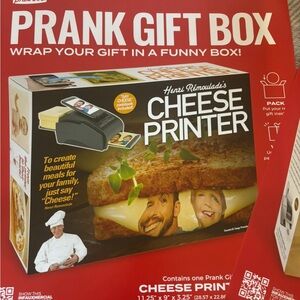 2 Prank Gift Box - Cheese Printer and Bathe and brew.